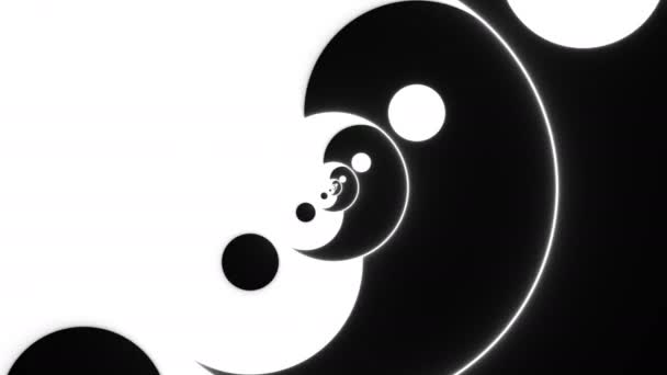 Yinyang Yin Yang Yan Zoomen Endlosschleife der Philosophie Zeichen — Stockvideo