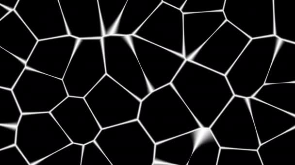 Voronoi Hücre Maskesi Döşemeleri Üzerine Taşıma — Stok video