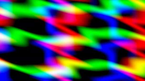 Краски RGB в волнах линий — стоковое видео