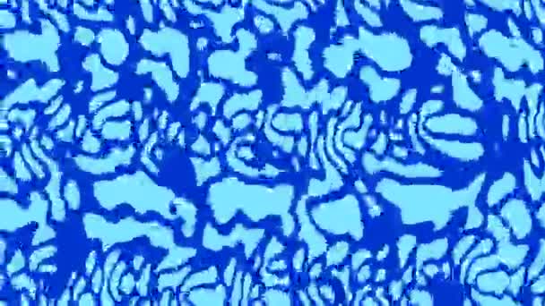 Padrão azul de efeitos abstratos simulados da água — Vídeo de Stock