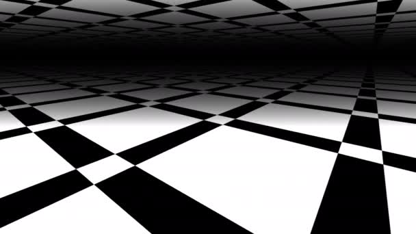 Blokkok rács négyzetek Alakuló padló és mennyezet — Stock videók