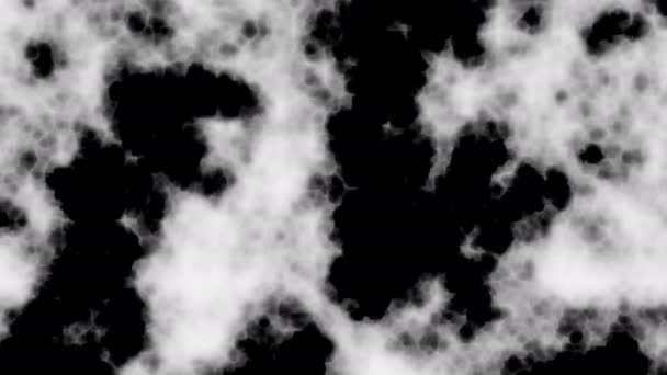 Máscara de ruido Formación de nubes Máscara de patrón de espuma — Vídeo de stock