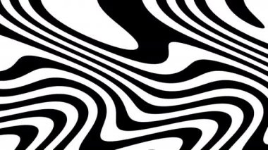 Zebra Çizgili Çemberler Birleştirme Şeklinde