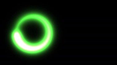 Açık Yeşil Solucanın Dönen Yüzük Işığı Yükleme Solucanı