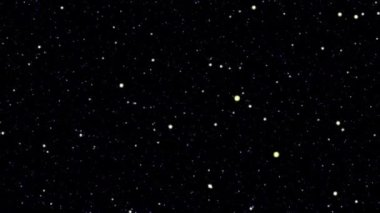 Toz Noktaları Noktalar Çerçeve Çaprazında Hareket Ediyor