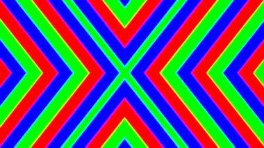 Kırmızı Yeşil Rgb 'li Arroiw Chevrons Merkeze yöneldi