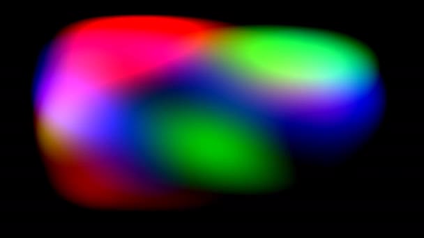 Birincil Renklerin Yumuşak Top Bolusu Birleştirme ve Şekil Değiştirme — Stok video