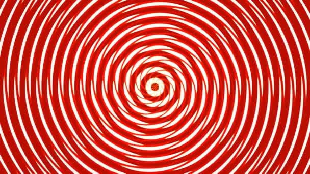 Collapsing Red Lines of Spiral Shrinking Hole Suck — Vídeo de Stock