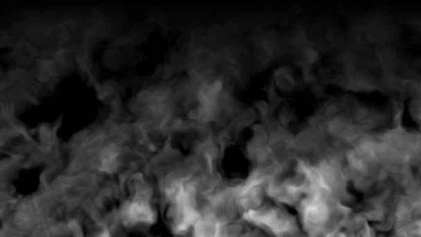 Maschera di fumo caldo a combustione lenta — Video Stock