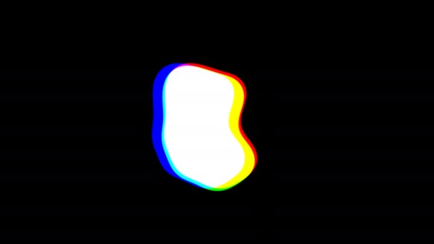 Morphing Bubble Blobs mieszanie Rgb Anaglif Ball Mass Bolus — Wideo stockowe