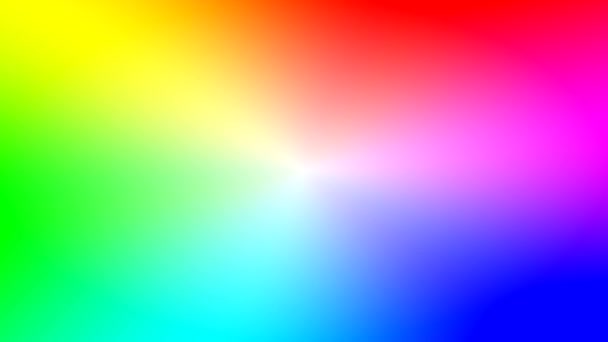 Zachte Warmte Regenboog Radiaal Rgb Spectrum Draaiend — Stockvideo