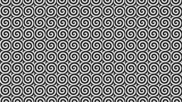 Cuadrados que contienen espirales matriz de rejilla — Vídeo de stock