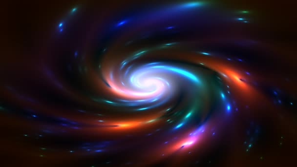 回転速度が遅い銀河中心銀河渦巻 — ストック動画