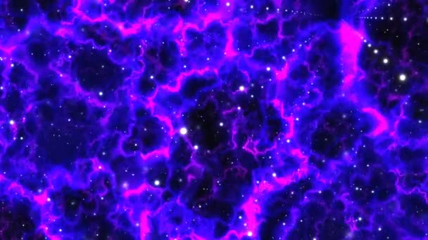 Nebulosa interior del racimo galáctico — Vídeos de Stock