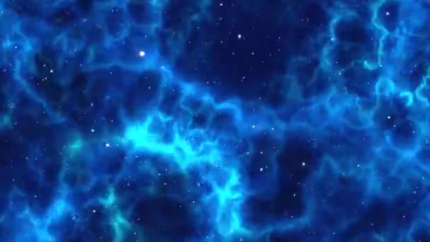 Flying Into Distant Deep Space Clouds Fantasy Stars Nebulae Reis — Stockvideo