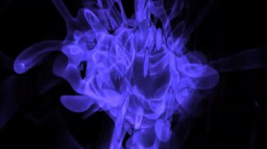 Şekil Değiştiren Damlalar Mavi Şeffaf Uçastik