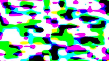 Neon 80 'lerin soyut Efekt Dans Kamuflaj Hareketi Kamuflajı