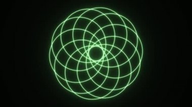 Üst üste bindirilmiş Çemberler Spirograph Şekil Çizgileri