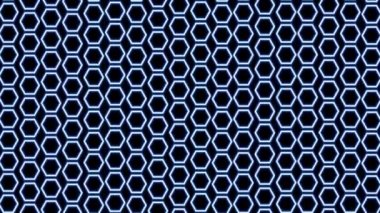 Altıgen Sütunları Karşıt Çizgilerin Yukarı ve Aşağı Dalgalanıyor