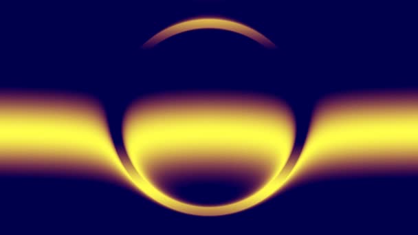 Heldere cirkel ring met licht schijnende spotlight bar bewegen verticaal — Stockvideo