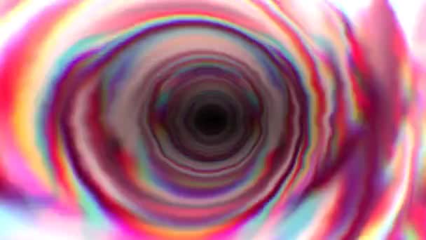 怪诞粉色肉肠隧道摘要扫描殖民术概念结肠 — 图库视频影像