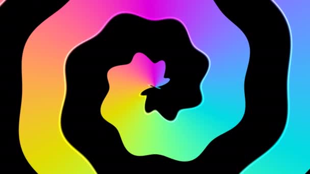 Spektrum Renklerinin Büyüyen Yüzüğü — Stok video