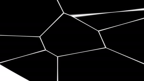 Öppnande av Voronoi Cells Övergång — Stockvideo