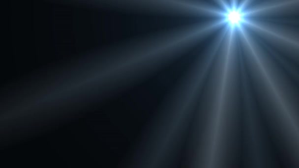 Lights Expanding From Spinning Spotlight Mask Rays of Light Glare Spinner — Stok Video