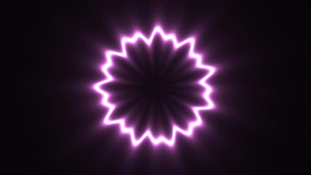 Płonąca wstążka fioletowego liliowego światła — Wideo stockowe