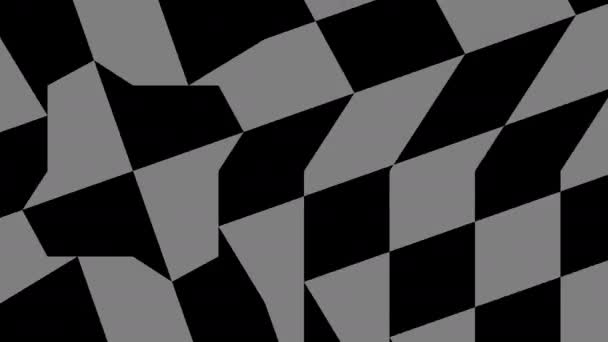 Tablero de ajedrez Máscara Bloqueo Rotación Transición interesante — Vídeo de stock