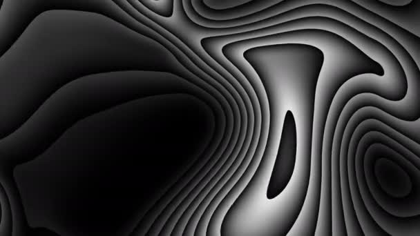 Soft Layers Contour Lines Changing Constantly — Stock Video