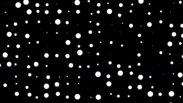 Ταλαντευόμενοι κύκλοι Περιστέρια Μετακίνηση Polka Dot Mask Grid Motion — Αρχείο Βίντεο