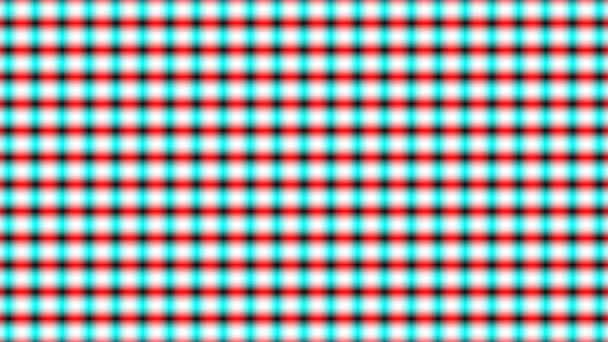 Sovrapposizione di griglia rossa e verde Zoom verso la griglia fine — Video Stock