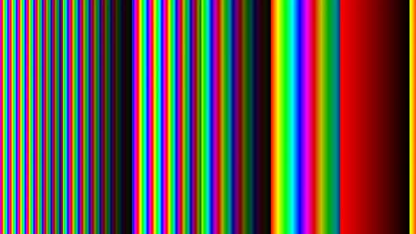 Barras de colores brillantes de luz primaria en movimiento — Vídeo de stock