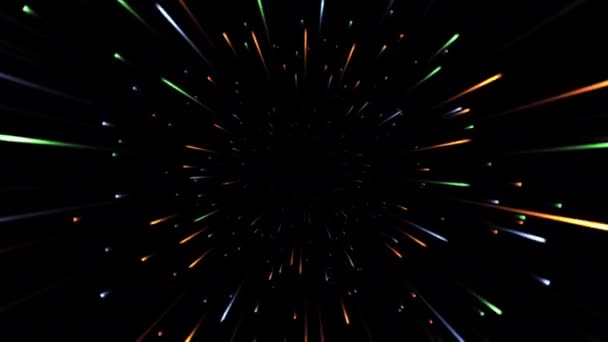 Get into space Faster than an Light Colored — Stock video