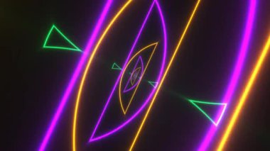 Lazer Işıkları Yarı Çember Çizgileri