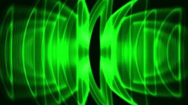 Yarı Çemberlerden Yeşil Işık Işınları