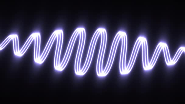 Kroutící se vlny bílého světla pulzující — Stock video