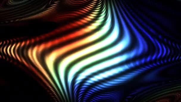 Strahlen von Rainbow Light Crossover Twisting Mass — Stockvideo