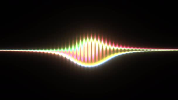 Waveform Visualisation Color Bolus Soundwave — Stock Video