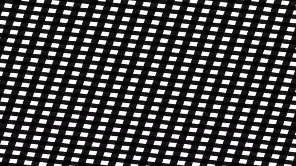 Zoom e pan di linee intrecciate intrecciate maschera di griglia — Video Stock