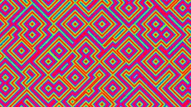 Çapraz Çubuklar Pembe Şekillerin Köşeli Kutuları