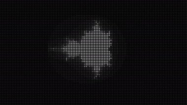 Düşük Çözünürlüklü Lcd Geniş Biçimli Led Ekran Fraktal Oluşturan Noktalar Görüntüsü