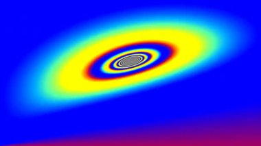 Psikedelik Zaman Tüneline Uçan Oval Büküm Bölgesi