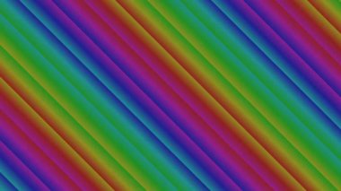 Parlak Yanan Gökkuşağı Renkleri Çapraz Çubukları