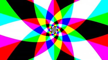 Soyut Taç Taçlarından oluşan Hızlı Dönen Tünele Uçmak