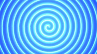 Dönen Parlak Mavi Sarmal Işık Döner