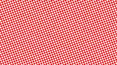 Yoğun Paketli Karelerin Bükülmüş Kırmızı Izgarası Dama Tahtası Flash Odaklama Yakınlaşması