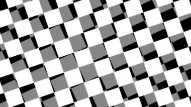 Parallax Checkerboard Döşeme Döşemelerinin Çoklu Katmanlarından Uzaklaş