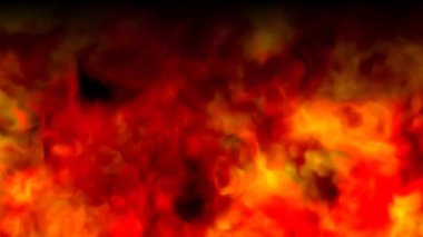 Düşük Çözünürlüklü Yanan Sıcak Ateş Şablonu